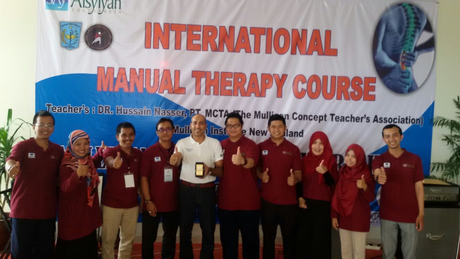 Penutupan Workshop Internasional, Manual Therapy Course Mulligan