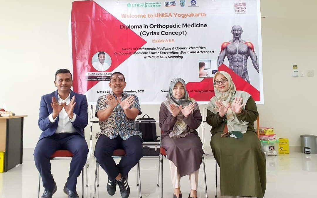 Prodi Fisioterapi Unisa Yogyakarta mengadakan Workshop Diploma in Orthopedic Medicine (Cyriax Concept)